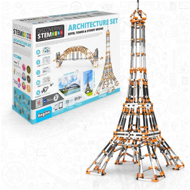 Image of Engino Discovering STEM Architecture Set Orange