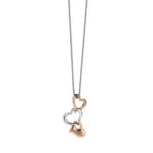 Image of Rose Gold & Sterling Silver Multi Heart Pendant