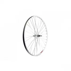 Image of ETC Rear Wheel Hybrid/City 700C Alloy Silver Hybrid Gear Sided Nutted