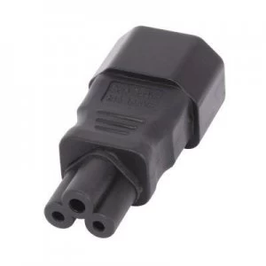 Image of Lindy 30453 IEC C14 IEC C5 Black cable interface/gender adapter