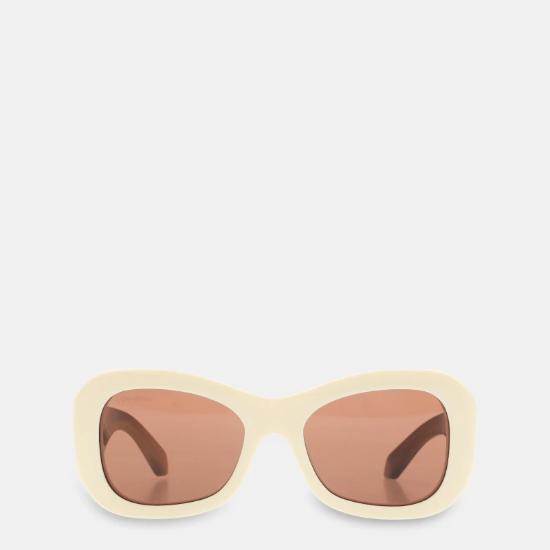 Image of Off White Pablo S Square Sunglasses White Brown unisex One Size