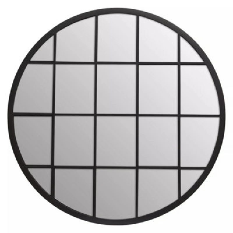 Image of Orsina Descartes Round Metal Wall Mirror