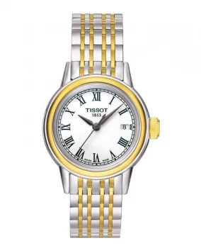 Image of Tissot T-Classic Carson White Dial Two-tone Womens Watch T085.210.22.013.00 T085.210.22.013.00