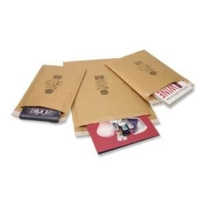 Image of Original Jiffy Mailmiser Bag Selection Box 10xSize 000 10xSize 00 10xSize 0 5xSize 1 5xSize 2 5xSize 4 Gold Pack of 45 Envelopes