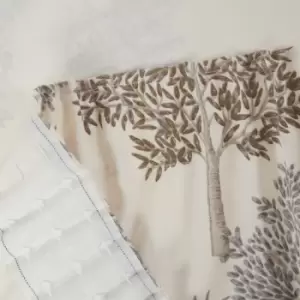 Image of Sundour Coppice Light Filtering Pencil Pleat Curtains Beige 66x54 Fully Lined Ready Made Curtain Pair - Beige