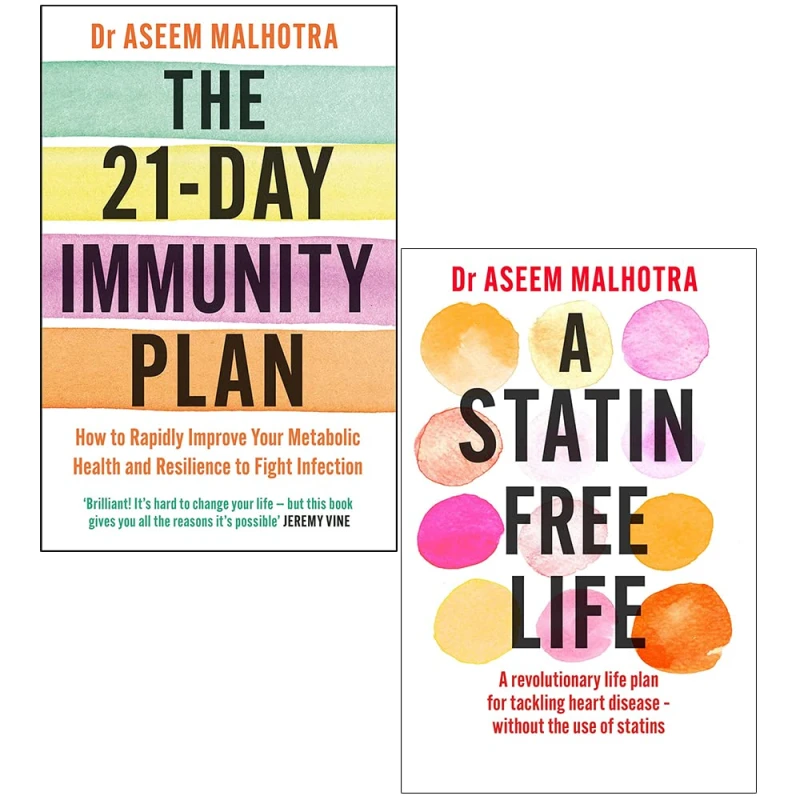 Image of Dr Aseem Malhotra Collection 2 Books Set (The 21-day Immunity Plan, A Statin-free Life) Dr Aseem Malhotra Books