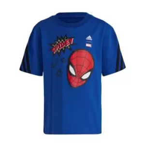 Image of adidas x Marvel Spider-Man T-Shirt Kids - Blue