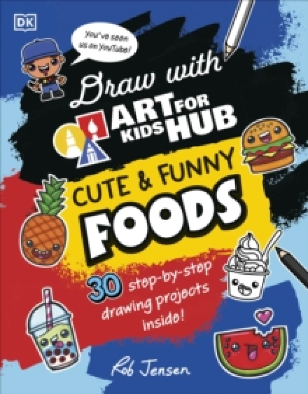 Image of Draw with Art for Kids Hub Cute and Funny Foods Paperback / softback