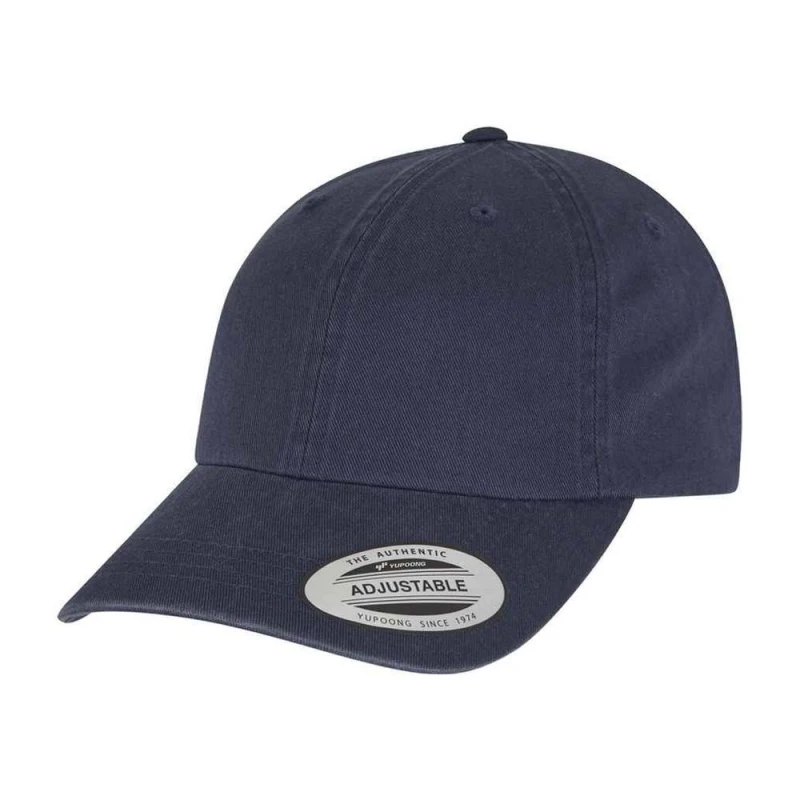 Image of Flexfit Mens Garment Washed Low Profile Baseball Cap in Navy Navy Male One Size