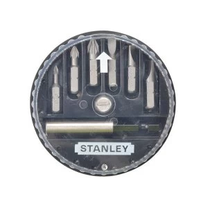 Image of Stanley Tools Slotted/Pozidriv Insert Bit Set, 7 Piece