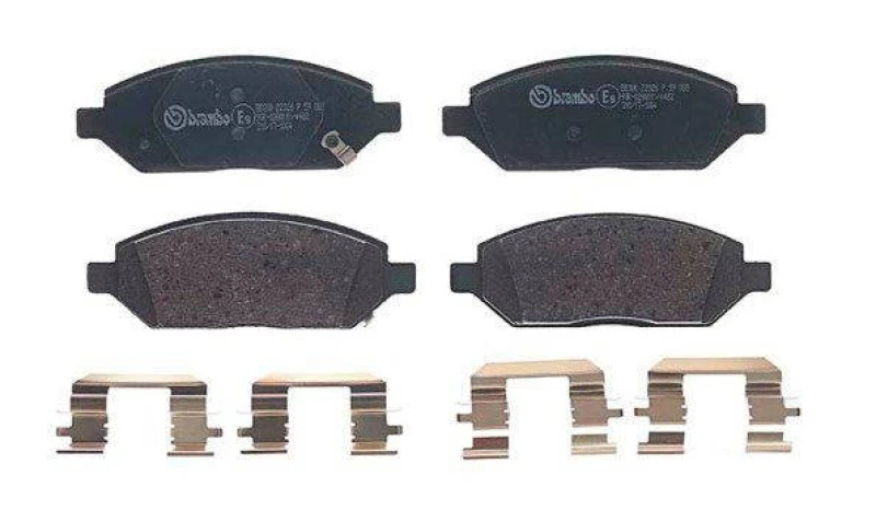 Image of RIDEX 402B1288 Brake pad set Front Axle, with acoustic wear warning, with anti-squeak plate Brake Pad Set,disc brake (402)