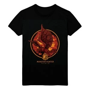 Image of Monster Hunter World - Screaming Rathalos Unisex Small T-Shirt - Black
