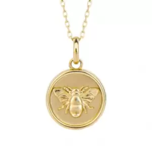 Image of Yellow Gold Bee Medal Pendant GP2341