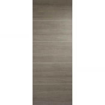 Image of Santandor Internal Light Grey Laminate 5 Panel Door - 762 x 1981mm