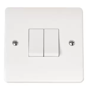 Image of Mode 10AX 2 Gang 2 Way Light Switch - CMA012 - 217520