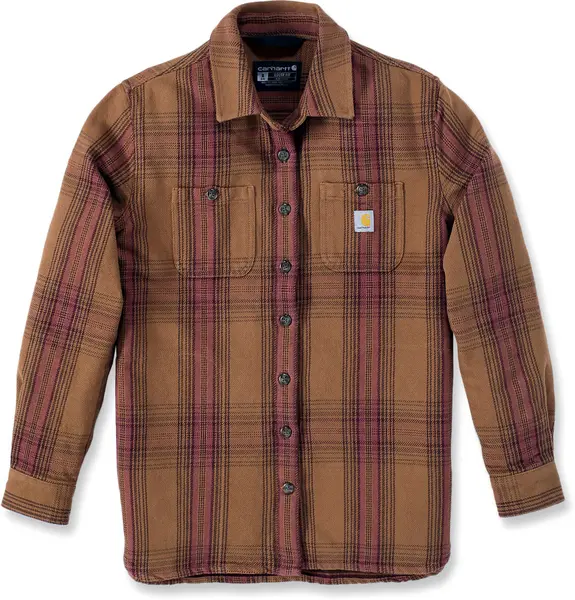 Image of Carhartt Loose Fit Heavyweight Twill Ladies Shirt, brown, Size L for Women