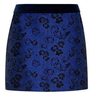 Image of Jack Wills Hammerling Jacquard Mini Skirt - Blue