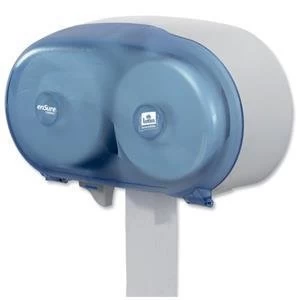 Image of Original Tork Mid Size Plastic Toilet Paper Dispenser Blue