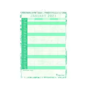 Image of Collins Tara Family Wall Calendar A3 Month to View 2023 TAFC135-23