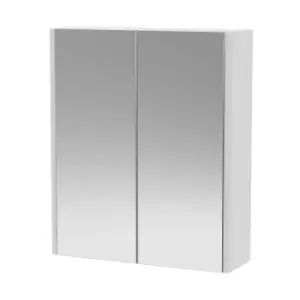 Image of Hudson Reed Juno 600mm Mirror Unit (50/50) - White Ash