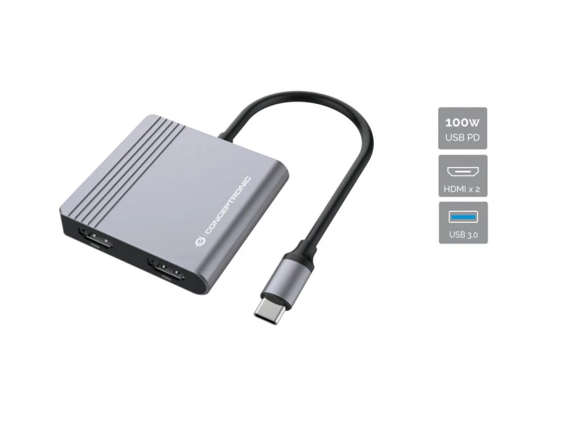 Image of Conceptronic DONN13G laptop dock/port replicator Wired USB 3.2 Gen 1 (
