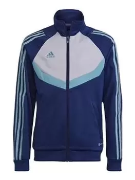 Image of Boys, adidas Youth Tiro College Jacket - Blue Size 11-12 Years