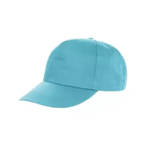 Image of Result Unisex Core Houston 5 Panel Printers Baseball Cap (Pack of 2) (One Size) (Aqua)