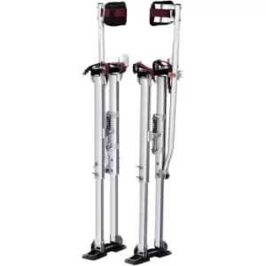 Image of Drywall Stilts, 36''-50'' Adjustable Aluminum Tool Stilts with Protective Knee Pads, Durable and Non-slip Work Stilts for Sheetrock Painting,