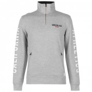 Image of SoulCal Deluxe Funnel Neck Sweatshirt - Grey Marl