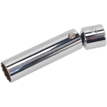 Image of Sealey 3/8" Drive Bi Hexagon Spark Plug Socket with Universal Joint Metric 3/8" 14mm