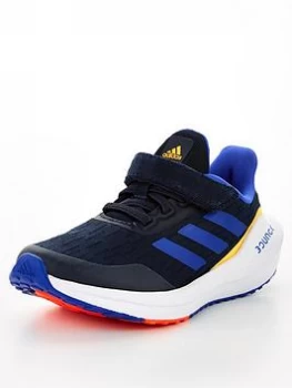 Image of adidas Kids Unisex Eq21 Run - Black/Blue, Size 2