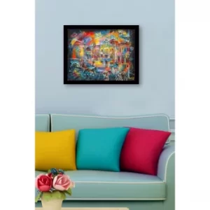 Image of SC0653 Multicolor Decorative Framed MDF Painting