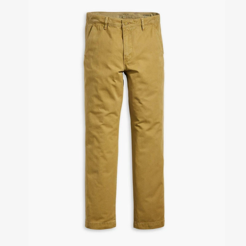 Image of Levis XX Chino Authentic Straight Trousers GD Brit Khaki male 32W R