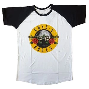 Image of Guns N' Roses - Circle Logo Unisex XX-Large T-Shirt - Black,White
