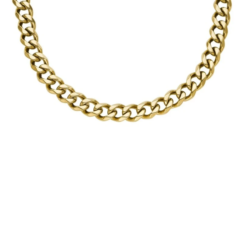 Image of Fossil JF04612710 Gold Tone Stainless Steel Chain - A97142