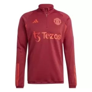 Image of adidas Manchester United Drill Top 2023 2024 Adults - Red