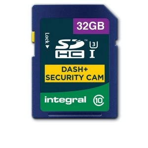 Image of Integral 32GB SD Card SDHC Cl10 U3 R-95 W-60 Mb/S Dash & Security Cam