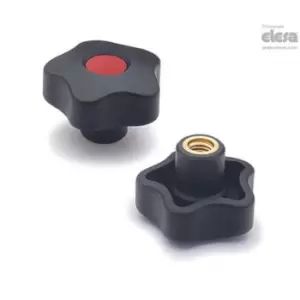 Image of ELESA Lobe knob-VCT.32 B-M8-C17 Green