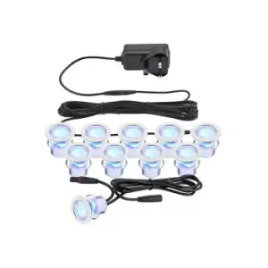 Image of Kios garden downlight 10 bulbs Polycarbonate,Stainless steel Polished stainless steel