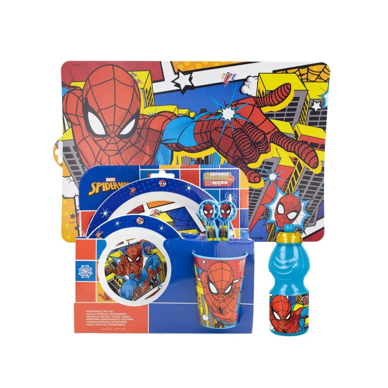 Image of Spiderman Spiderman Dinner Set Kids Tableware 95557 White 70950201000