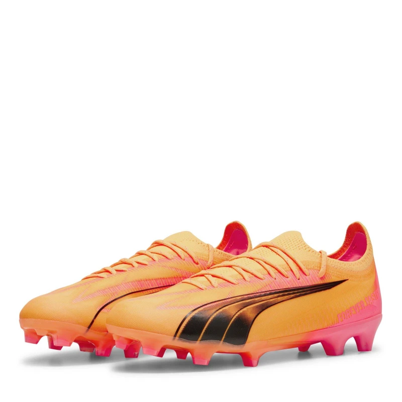 Image of Puma Ultra Ultimate Firm Ground Football Boots Juniors Sun Stream unisex 3 (35.5)
