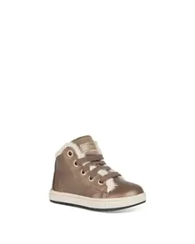 Image of Geox Girls Trottola Faux Fur High Top Sneakers - Walker, Toddler