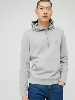 Image of BOSS Wetalk Overhead Hoodie - Medium Grey, Medium Grey, Size L, Men