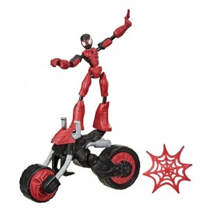 Image of Marvel Bend and Flex, Flex Rider Spider-Man and Motorcycle