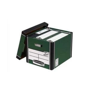 Image of Bankers Box Premium Storage Box Presto Tall Green FSC Ref 7260802 Pack