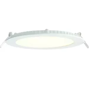Image of Ultra Slim Round Flush Ceiling Light 18W Warm White LED 3000k Corridor Lamp