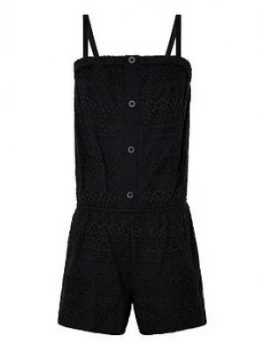 Image of Monsoon Girls Storm Leah Lace Playsuit - Black