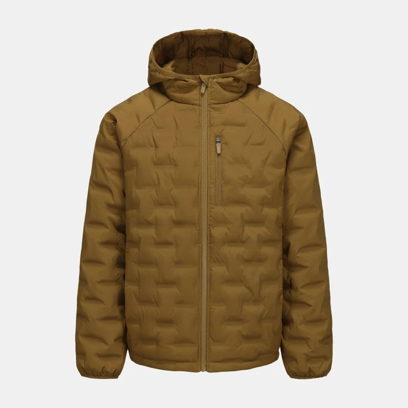 Image of Karrimor Mens Heat-Sealed Hooded Long Sleeve Full Zip Insulated Puffer Jacket Brown male S