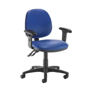 Image of Dams MTO Jota Medium Back PCB Operators Chair with Adjustable Arms - Nero Black