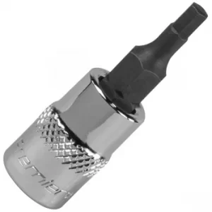 Image of Sealey SBH001 Hex Socket Bit 3mm 1/4"Sq Drive